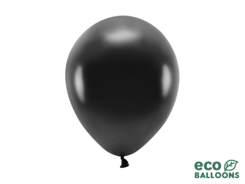 Eko baloni 26 cm metāliski, melni (1 gab. / 10 gab.)