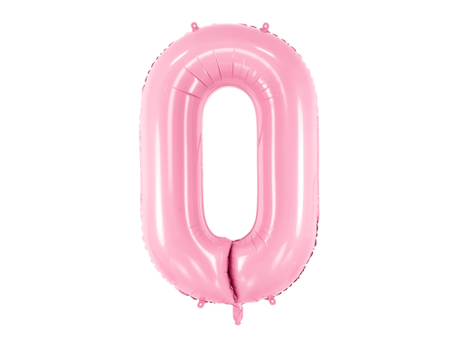 Фольга Баллон номер '' 0 '', 86см, розовый