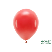 Eko baloni 30 cm pasteļi, sarkani (1 gab. / 10 gab.)