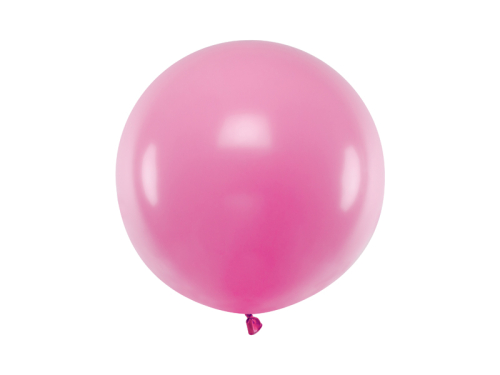 Apaļš balons 60 cm, pasteļfuksija