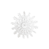 Декоративные розетки Snow flake, белые, 37см