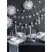 Декоративные розетки Snow flake, белые, 37см