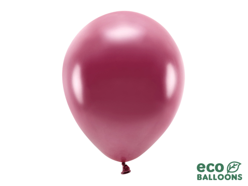 Eko baloni 30 cm metāliski, tumši sarkani (1 gab. / 10 gab.)