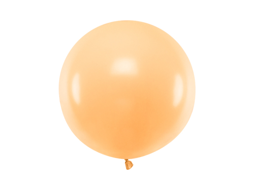 Круглый воздушный шар 60см, пастельный светло-персиковый
