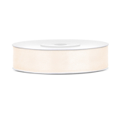 Satin Ribbon, light cream, 12mm/25m (1 pc. / 25 lm)