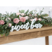 Деревянная надпись Sweet bar, белая, 37x10см Деревянная надпись Sweet bar, белая, 37x10см