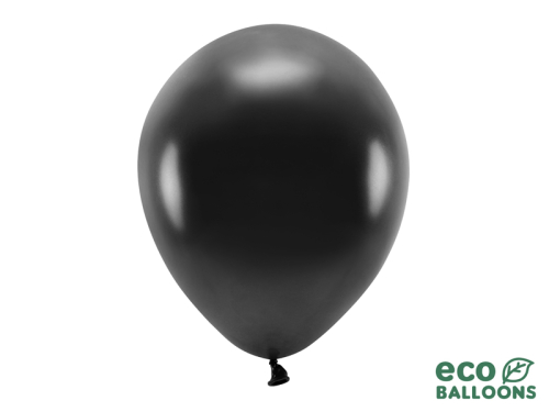 Eko baloni 30 cm metāliski, melni (1 gab. / 10 gab.)