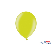 Spēcīgi baloni 27 cm, metāliski laima zaļi (1 gab. / 50 gab.)