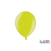Воздушные шары Strong Balloons 27см, металлик, лайм-зеленый (1 шт. / 50 шт.)