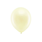 Varavīksnes baloni 30 cm metāliski, krēmkrāsas (1 gab. / 100 gab.)