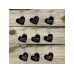 Paper Hearts, черный, 5 x 4.5см (1 упаковка / 10 шт.)