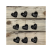 Paper Hearts, черный, 5 x 4.5см (1 упаковка / 10 шт.)