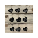 Paper Hearts, черный, 5 x 4.5см (1 упаковка / 10 шт.)