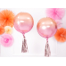 Folija balona ombula bumba, rozā un oranža, 35 cm