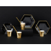Plates Let's Celebrate, black, 20 cm (1 pkt / 6 pc.)
