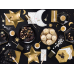 Plates Let's Celebrate, black, 20 cm (1 pkt / 6 pc.)