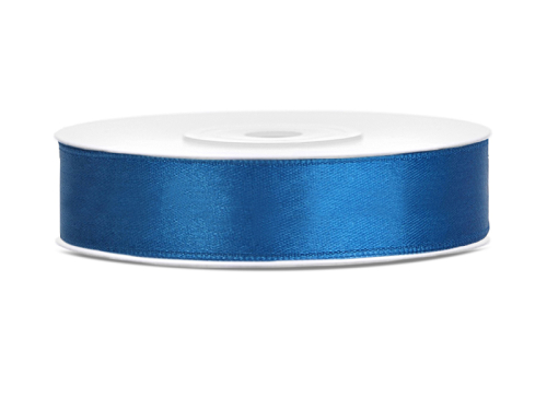 Satin Ribbon, blue, 12mm/25m (1 pc. / 25 lm) Satin Ribbon, blue, 12mm/25m (1 pc. / 25 lm)