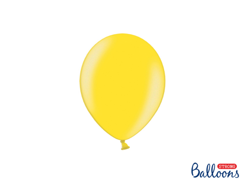 Spēcīgi baloni 12 cm, metālisks citrona miziņa (1 pkt / 100 gab.)