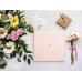 Guest Book For sweet memories, 20.5x20.5cm, powder pink, 22 pages