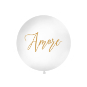Giant Balloon 1 m, Amore, white