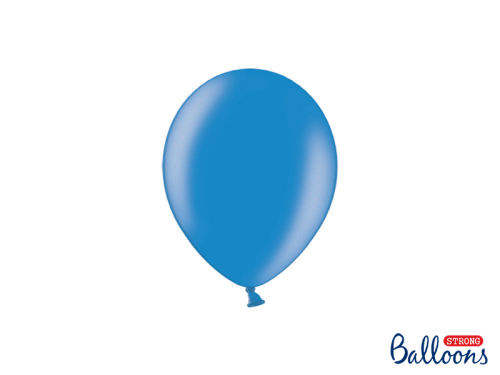 Spēcīgi baloni 12 cm, metāliski rudzupuķu zils (1 gab. / 100 gab.)