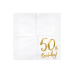 Салфетки 50-летие, белые, 33x33см (1 упаковка / 20 шт.) Салфетки 50-летие, белые, 33x33см (1 упаковка / 20 шт.)