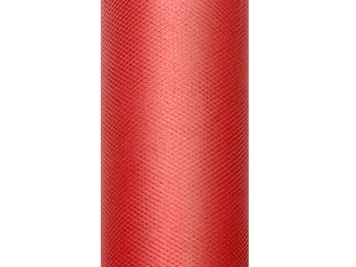 Tulle Plain, red, 0.3 x 9m Tulle Plain, red, 0.3 x 9m