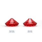 Карточка-визитка Diamond, красная, 40 мм (1 шт. / 10 шт.)