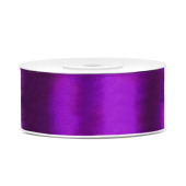 Satin Ribbon, purple, 25mm/25m (1 pc. / 25 lm)