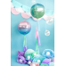 Воздушный шар из фольги Ombre Ball, синий и зеленый, 35см