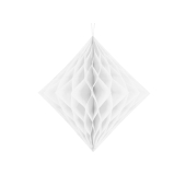 Honeycomb Diamond, white, 20cm