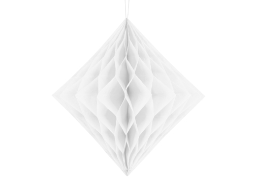 Honeycomb Diamond, white, 20cm
