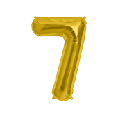 Воздушный шар из микрофольги 34 &#39;&#39; Номер &#39;&#39; 7 &#39;&#39;, золото