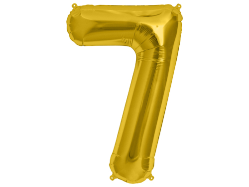 Mikrospārnu balons 34'' Numurs ''7'', zelts Mikrospārnu balons 34'' Numurs ''7'', zelts