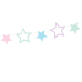 Garland Unicorn - zvaigznes, 1,4 m Garland Unicorn - zvaigznes, 1,4 m