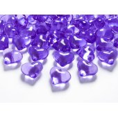 Crystal hearts, violet, 21mm (1 pkt / 30 pc.)