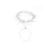 Headband with an aureole, white