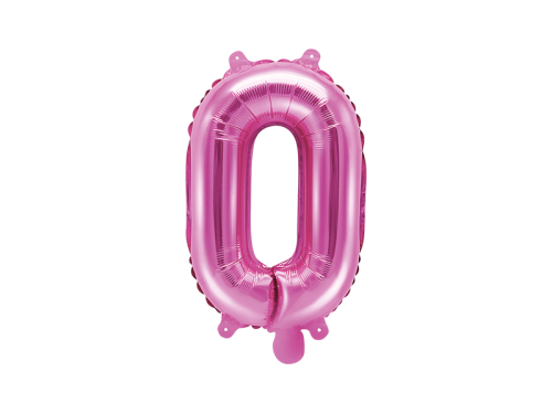 Folija balona burts "O", 35 cm, tumši rozā Folija balona burts "O", 35 cm, tumši rozā