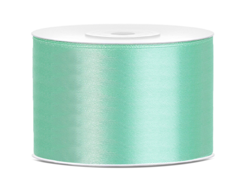 Satin Ribbon, mint, 50mm/25m Satin Ribbon, mint, 50mm/25m