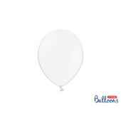 Spēcīgi baloni 23 cm, pastelis tīri balts (1 gab. / 50 gab.)