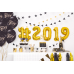 Топпер для торта Happy New Year, золото, 24см Топпер для торта Happy New Year, золото, 24см