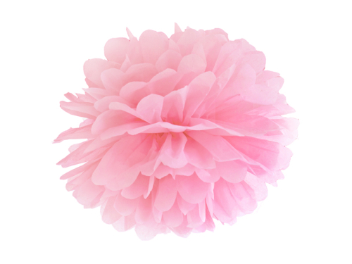 Salvetpapīrs Pompons, gaiši rozā, 25cm Salvetpapīrs Pompons, gaiši rozā, 25cm