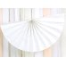 Tissue garland Rosettes, white, 3m