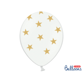 Balloons 30cm, Stars, Pastel Pure White (1 pkt / 50 pc.)