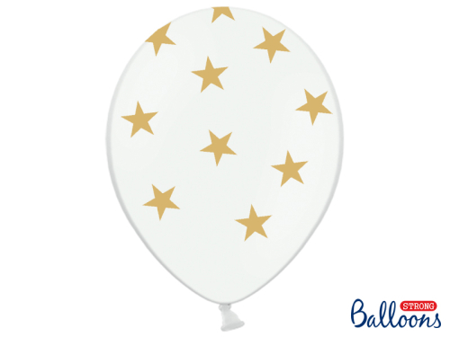 Balloons 30cm, Stars, Pastel Pure White (1 pkt / 50 pc.)