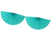 Tissue garland Rosettes, malachit, 3m Tissue garland Rosettes, malachit, 3m