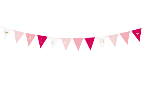 Bunting Valentines, mix, 2,1 m