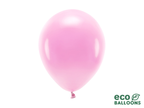 Eko baloni 26 cm pasteļi, rozā (1 gab. / 100 gab.)