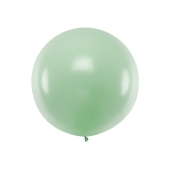 Круглый воздушный шар 1м, пастельный фисташковый