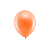 Varavīksnes baloni 23 cm metāliski, oranži (1 gab. / 100 gab.)